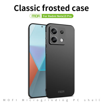 For Redmi Note 13 Pro 5G MOFI Micro-Frosted PC Ultra-thin Hard Phone Case(Black) - Note 13 Pro Cases by MOFI | Online Shopping South Africa | PMC Jewellery