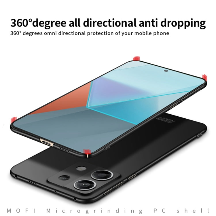 For Redmi Note 13 Pro 5G MOFI Micro-Frosted PC Ultra-thin Hard Phone Case(Black) - Note 13 Pro Cases by MOFI | Online Shopping South Africa | PMC Jewellery