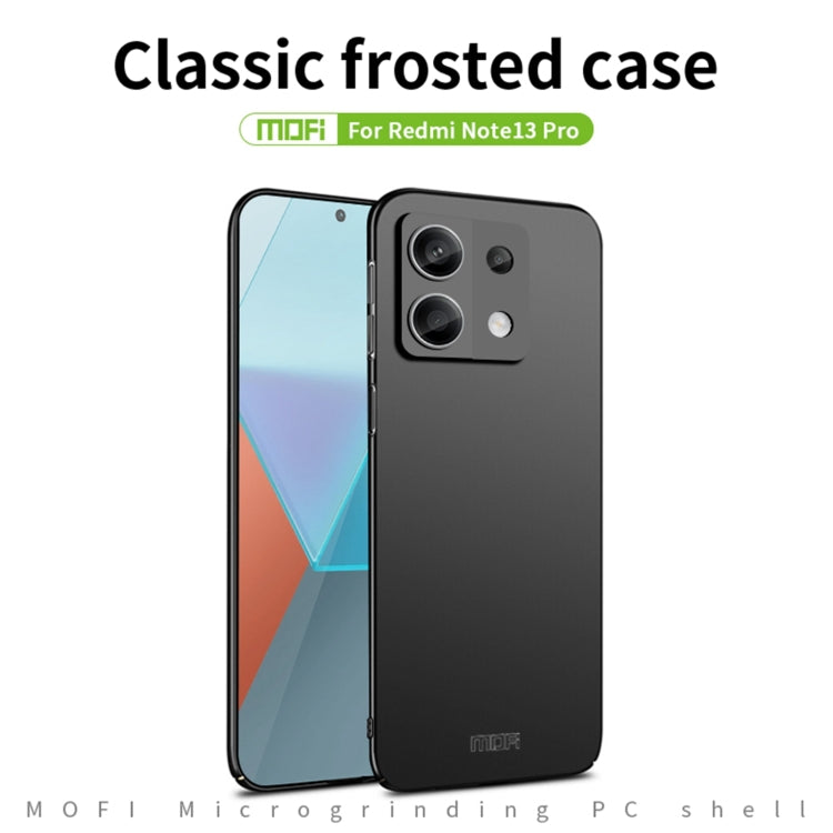 For Redmi Note 13 Pro 5G MOFI Micro-Frosted PC Ultra-thin Hard Phone Case(Blue) - Note 13 Pro Cases by MOFI | Online Shopping South Africa | PMC Jewellery