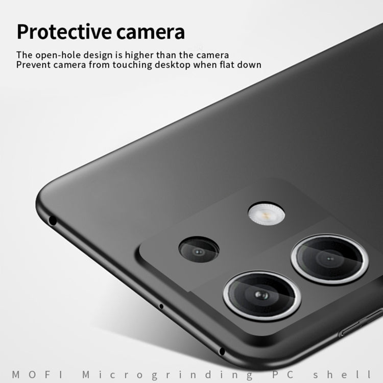 For Xiaomi?Redmi Note 13 5G MOFI Micro-Frosted PC Ultra-thin Hard Phone Case(Black) - Note 13 Cases by MOFI | Online Shopping South Africa | PMC Jewellery