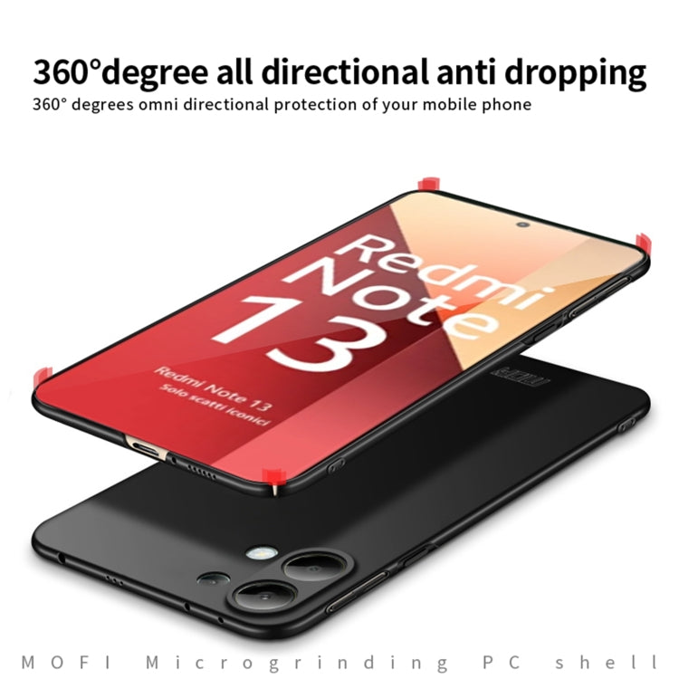 For Xiaomi Redmi Note 13 4G MOFI Micro-Frosted PC Ultra-thin Hard Phone Case(Red) - Note 13 Cases by MOFI | Online Shopping South Africa | PMC Jewellery