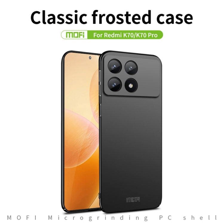 For Xiaomi Redmi K70 / K70 Pro MOFI Micro-Frosted PC Ultra-thin Hard Phone Case(Red) - K70 Pro Cases by MOFI | Online Shopping South Africa | PMC Jewellery | Buy Now Pay Later Mobicred