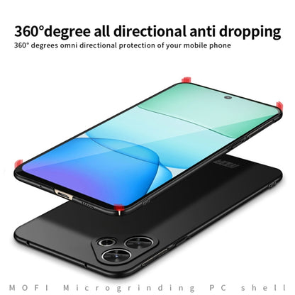 For Xiaomi Redmi 13 4G / 5G MOFI Micro-Frosted PC Ultra-thin Hard Phone Case(Black) - Redmi 13 Cases by MOFI | Online Shopping South Africa | PMC Jewellery | Buy Now Pay Later Mobicred