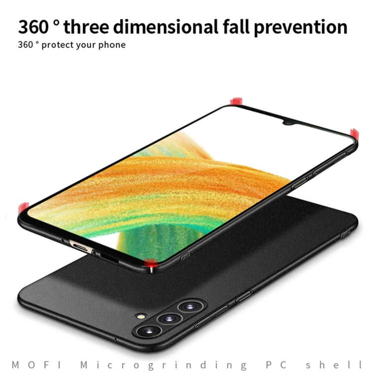 For Samsung Galaxy A34 5G MOFI Fandun Series Frosted PC Ultra-thin All-inclusive Phone Case(Black) - Galaxy Phone Cases by MOFI | Online Shopping South Africa | PMC Jewellery