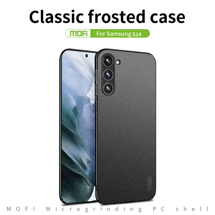 For Samsung Galaxy S24 5G MOFI Fandun Series Frosted PC Ultra-thin All-inclusive Phone Case(Green) - Galaxy S24 5G Cases by MOFI | Online Shopping South Africa | PMC Jewellery