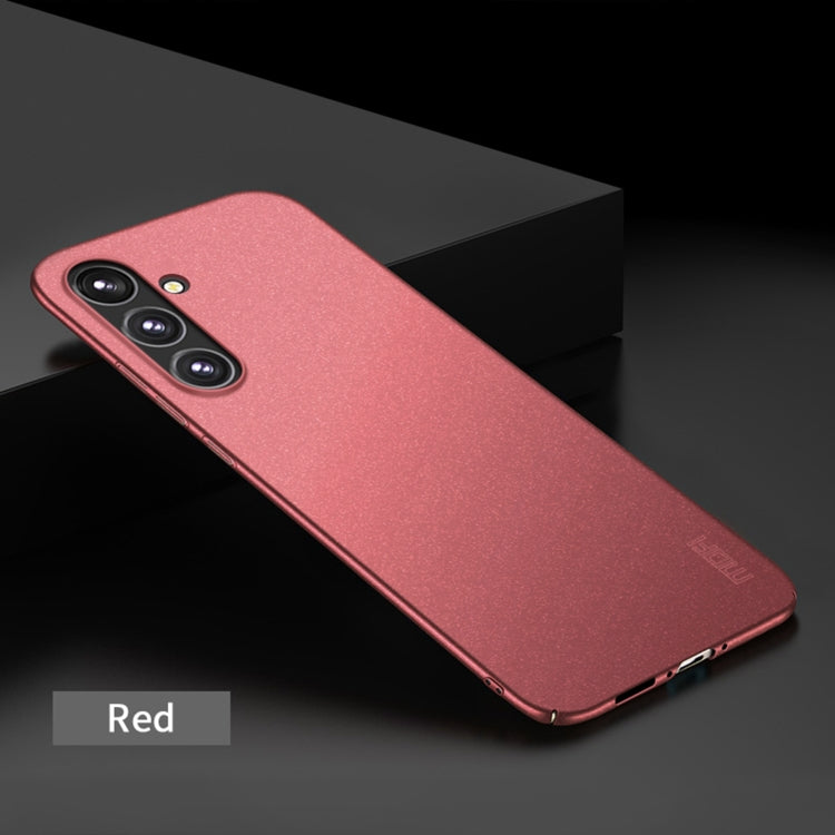 For Samsung Galaxy A35 5G MOFI Fandun Series Frosted PC Ultra-thin All-inclusive Phone Case(Red) - Galaxy Phone Cases by MOFI | Online Shopping South Africa | PMC TechLife | Buy Now Pay Later Mobicred