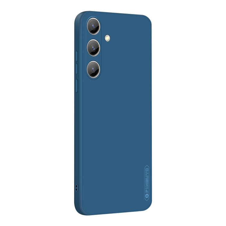 For Samsung Galaxy S24 5G PINWUYO Sense Series Liquid Silicone TPU Phone Case(Blue) - Galaxy S24 5G Cases by PINWUYO | Online Shopping South Africa | PMC Jewellery | Buy Now Pay Later Mobicred