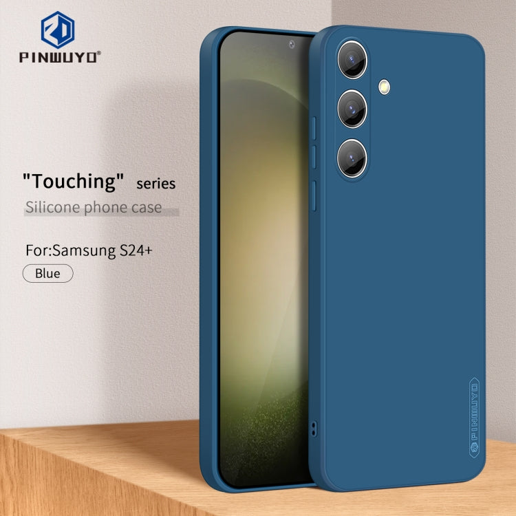 For Samsung Galaxy S24+ 5G PINWUYO Sense Series Liquid Silicone TPU Phone Case(Blue) - free shipping - PMC Jewellery - Order now!
