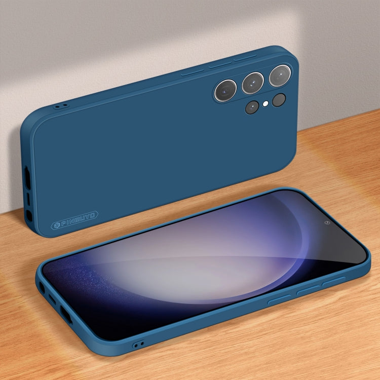 For Samsung Galaxy S24 Ultra 5G PINWUYO Sense Series Liquid Silicone TPU Phone Case(Blue) - free shipping - PMC Jewellery - Order now!