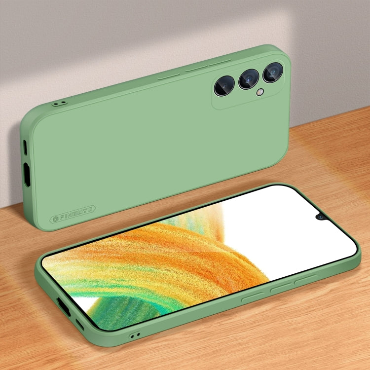 For Samsung Galaxy S24 FE 5G PINWUYO Sense Series Liquid Silicone TPU Phone Case(Green) - Galaxy S24 FE 5G Cases by PINWUYO | Online Shopping South Africa | PMC Jewellery | Buy Now Pay Later Mobicred