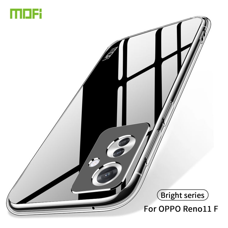 For OPPO Reno11 F MOFI Ming Series Transparent Ultra-thin TPU Phone Case(Transparent) - OPPO Cases by MOFI | Online Shopping South Africa | PMC Jewellery