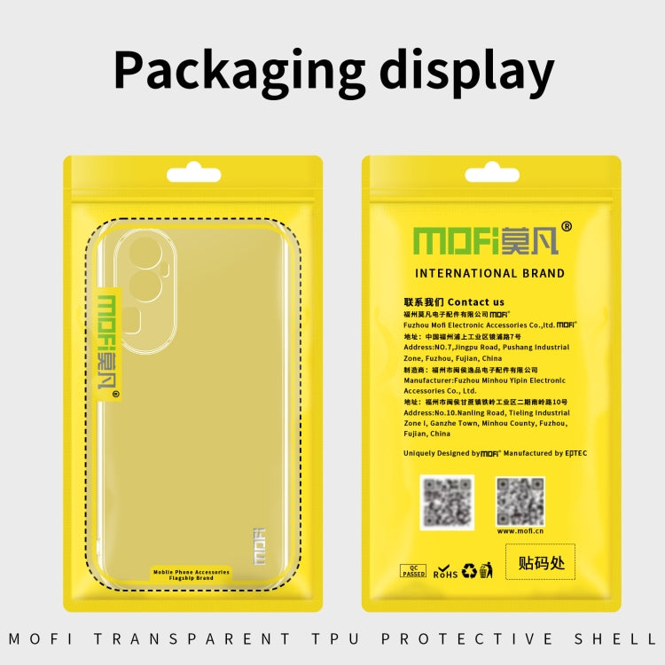 For OPPO Reno12 F 5G MOFI Ming Series Transparent Ultra-thin TPU Phone Case(Transparent) - Reno12 F Cases by MOFI | Online Shopping South Africa | PMC Jewellery | Buy Now Pay Later Mobicred