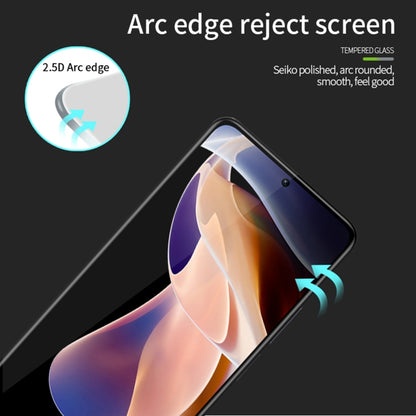 For Xiaomi Redmi 12 5G MOFI 9H 2.5D Full Screen Tempered Glass Film(Black) -  by MOFI | Online Shopping South Africa | PMC Jewellery