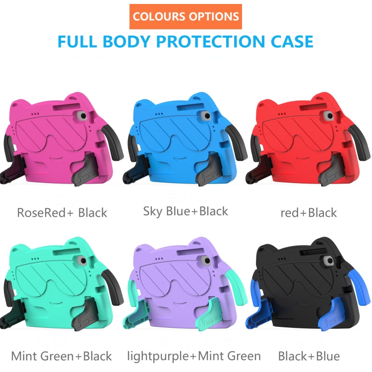 For Nokia T20 10.36 2021 Ice Baby EVA Shockproof Hard PC Tablet Case(Rose Red+Black) - Nokia by PMC TechLife | Online Shopping South Africa | PMC TechLife | Buy Now Pay Later Mobicred