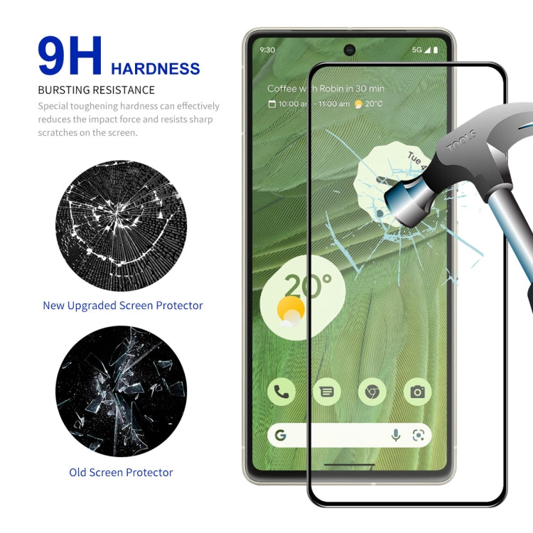 1pc For Google Pixel 7A ENKAY Full Glue High Aluminum-silicon Tempered Glass  Film - Google Tempered Glass by ENKAY | Online Shopping South Africa | PMC TechLife | Buy Now Pay Later Mobicred