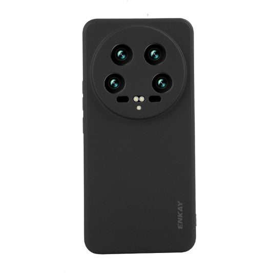 For Xiaomi 14 Ultra ENKAY Hat-Prince Liquid Silicone Shockproof Soft Phone Case(Black) - 14 Ultra Cases by ENKAY | Online Shopping South Africa | PMC Jewellery | Buy Now Pay Later Mobicred