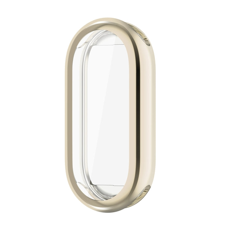 For Xiaomi Mi Band 8 ENKAY Hat-Prince Full Coverage Electroplated Soft TPU Case with Screen Protection(Golden) - Watch Cases by ENKAY | Online Shopping South Africa | PMC TechLife | Buy Now Pay Later Mobicred