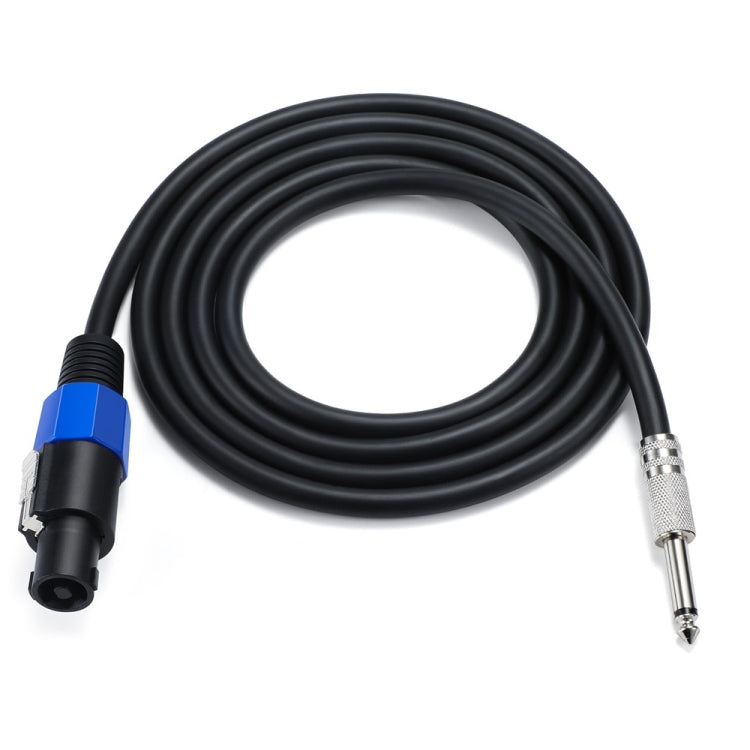 JUNSUNMAY Speakon Male to 6.35mm Male Audio Speaker Adapter Cable with Snap Lock, Length:6FT - free shipping - PMC Jewellery - Order now!