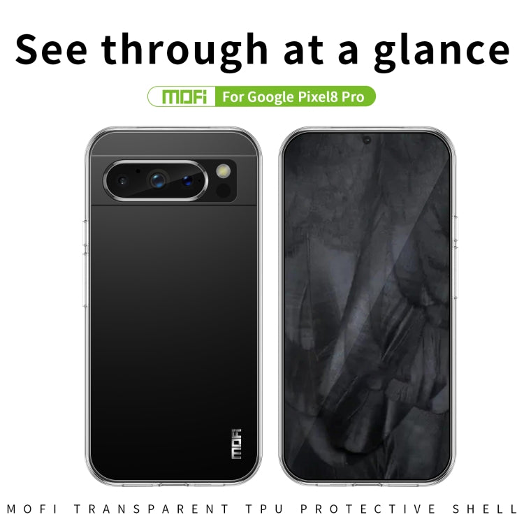 For Google Pixel 8 Pro MOFI Ming Series Ultra-thin TPU Phone Case(Transparent) - Google Cases by MOFI | Online Shopping South Africa | PMC Jewellery