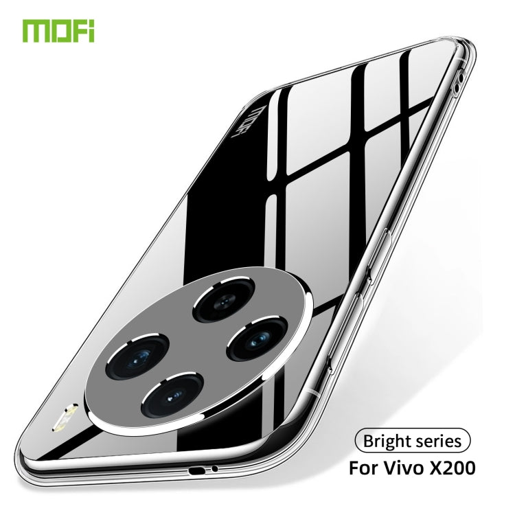 For vivo X200 MOFI Ming Series Ultra-thin TPU Phone Case(Transparent) - X200 Cases by MOFI | Online Shopping South Africa | PMC Jewellery | Buy Now Pay Later Mobicred