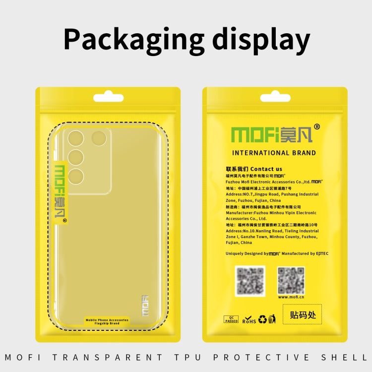 For vivo iQOO 12 Pro MOFI Ming Series Ultra-thin TPU Phone Case(Transparent) - iQOO 12 Pro Cases by MOFI | Online Shopping South Africa | PMC TechLife