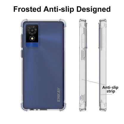 For TCL 501 4G ENKAY Hat-Prince Transparent TPU Shockproof Phone Case - More Brand by ENKAY | Online Shopping South Africa | PMC Jewellery | Buy Now Pay Later Mobicred