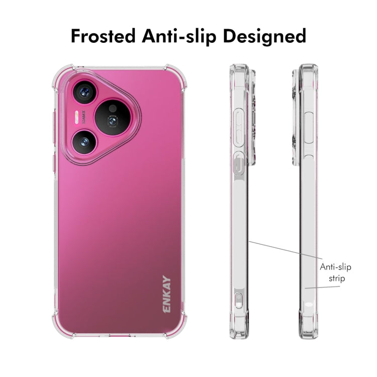 For Huawei Pura 70 ENKAY Hat-Prince Transparent TPU Shockproof Phone Case - Huawei Cases by ENKAY | Online Shopping South Africa | PMC Jewellery | Buy Now Pay Later Mobicred