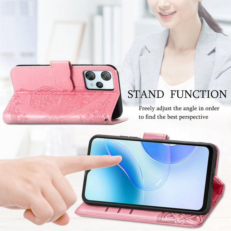 For Blackview A53 Butterfly Love Flower Embossed Leather Phone Case(Purple) - More Brand by PMC TechLife | Online Shopping South Africa | PMC TechLife | Buy Now Pay Later Mobicred