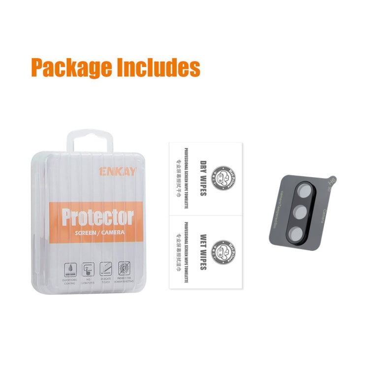 For Samsung Galaxy S24 5G ENKAY Hat-Prince 9H Rear Camera Lens Tempered Glass Film(Black) - free shipping - PMC Jewellery - Order now!