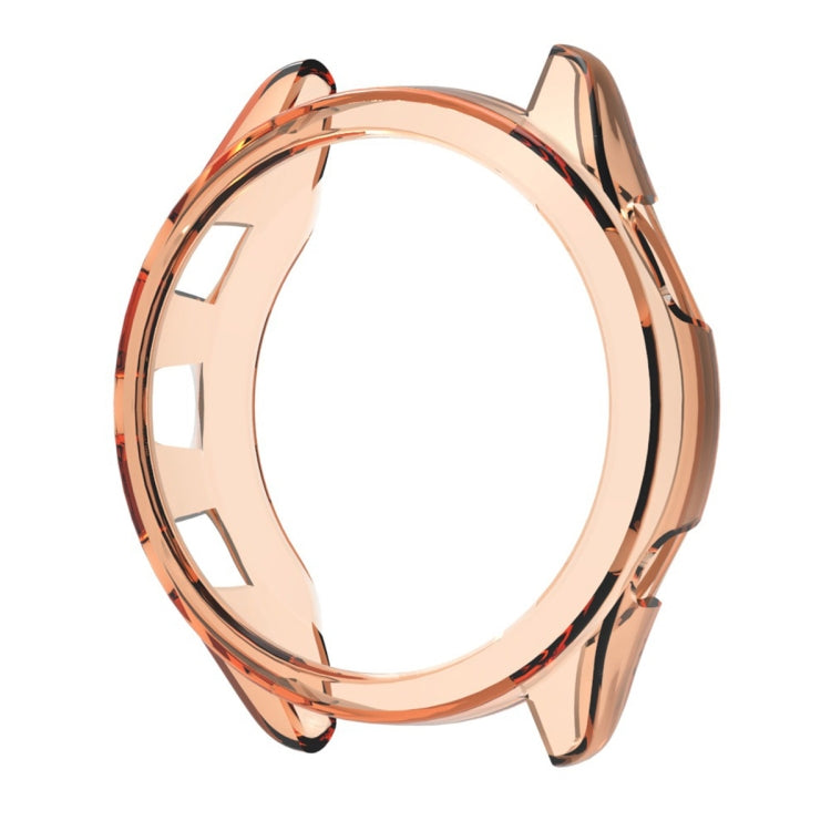 For Garmin Forerunner 265S ENKAY Hat-Prince Transparent TPU Frame Drop Protection Case(Orange) - Watch Cases by ENKAY | Online Shopping South Africa | PMC TechLife | Buy Now Pay Later Mobicred