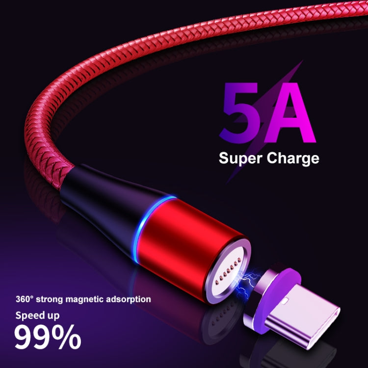 ENKAY 2 in 1 5A USB to Type-C + 8 Pin Magnetic Fast Charging Data Cable with LED Light, Length: 1m(Blue) - Charging Cable & Head by ENKAY | Online Shopping South Africa | PMC Jewellery | Buy Now Pay Later Mobicred