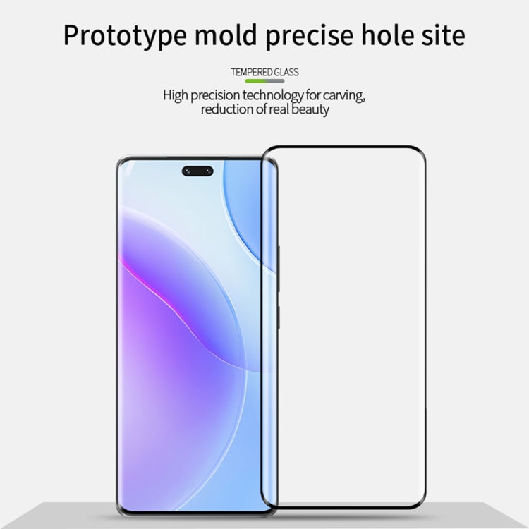 For Honor 90 Pro MOFI 9H 3D Hot Bending Tempered Glass Film(Black) - Honor Tempered Glass by MOFI | Online Shopping South Africa | PMC Jewellery