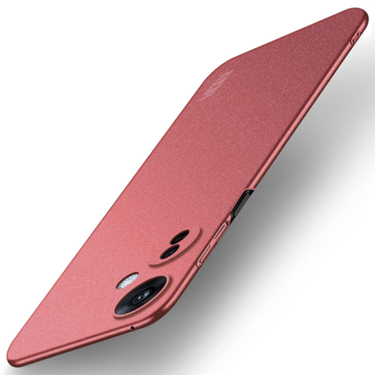 For OPPO K11X 5G MOFI Fandun Series Frosted PC Ultra-thin All-inclusive Phone Case(Red) - OPPO Cases by MOFI | Online Shopping South Africa | PMC Jewellery