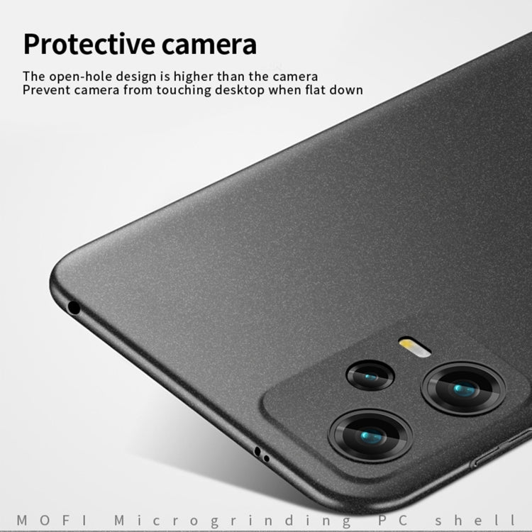 For Xiaomi Redmi Note 12 Global MOFI Fandun Series Frosted PC Ultra-thin All-inclusive Phone Case(Red) - Note 12 Pro Cases by MOFI | Online Shopping South Africa | PMC TechLife