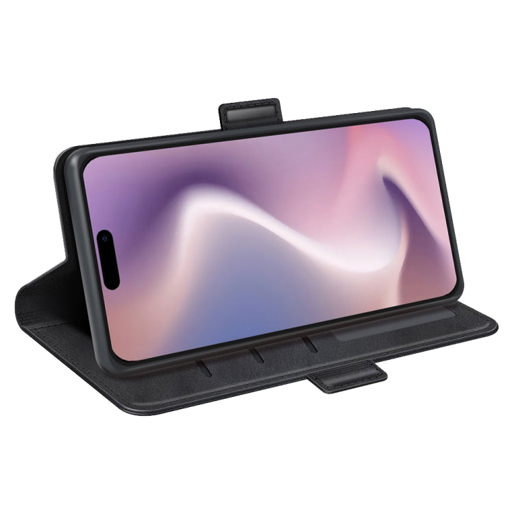 For iPhone 16 Pro Max Dual-side Magnetic Buckle Horizontal Flip Leather Phone Case(Black) - iPhone 16 Pro Max Cases by PMC TechLife | Online Shopping South Africa | PMC TechLife | Buy Now Pay Later Mobicred