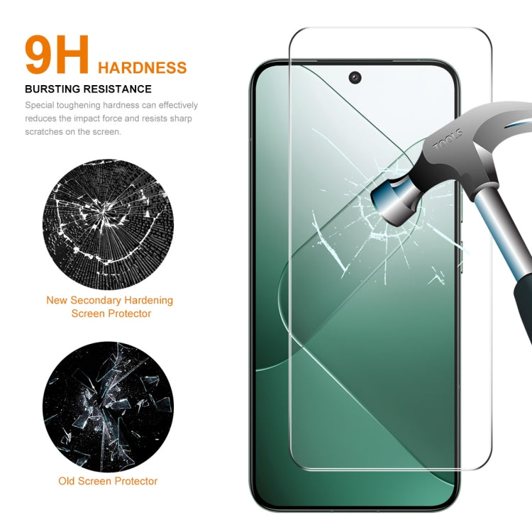 For Xiaomi 14 5pcs ENKAY Hat-Prince 0.26mm 9H 2.5D High Aluminum-silicon Tempered Glass Film - free shipping - PMC Jewellery - Order now!