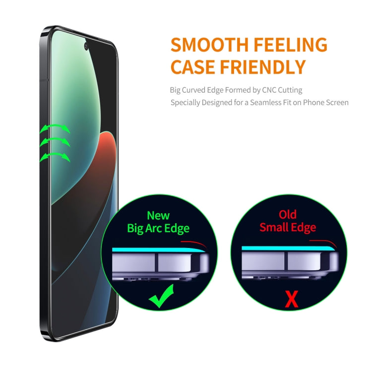 For Xiaomi 14 10pcs ENKAY Hat-Prince 0.26mm 9H 2.5D High Aluminum-silicon Tempered Glass Film - free shipping - PMC Jewellery - Order now!