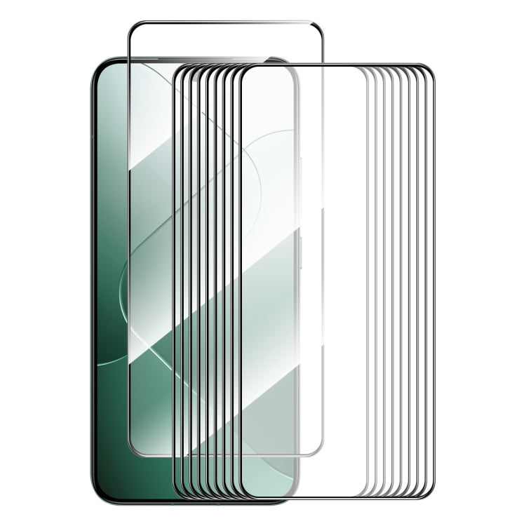 For Xiaomi 14 10pcs ENKAY Hat-Prince Full Glue High Aluminum-silicon Tempered Glass Film - 14 Tempered Glass by ENKAY | Online Shopping South Africa | PMC TechLife | Buy Now Pay Later Mobicred