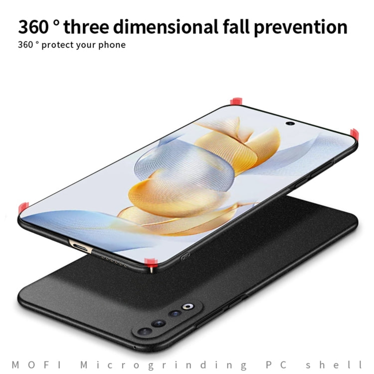 For Honor 90 MOFI Fandun Series Frosted PC Ultra-thin All-inclusive Phone Case(Blue) - Honor Cases by MOFI | Online Shopping South Africa | PMC TechLife