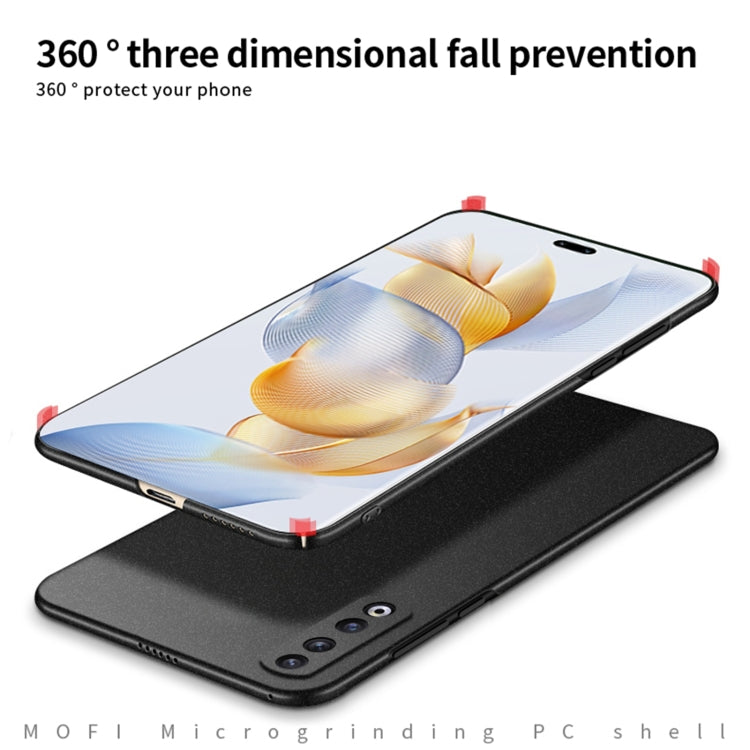 For Honor 90 Pro MOFI Fandun Series Frosted PC Ultra-thin All-inclusive Phone Case(Black) - Honor Cases by MOFI | Online Shopping South Africa | PMC TechLife | Buy Now Pay Later Mobicred