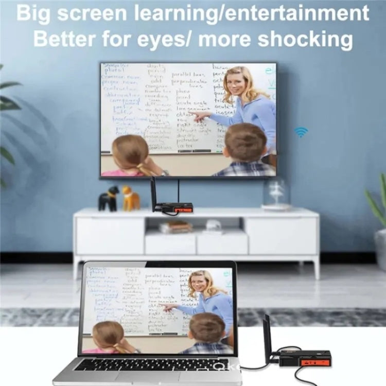 009 200m HD Video Transmitter Receiver WIFI 5.8 Wireless Display Dongle Adapter(UK Plug) - Adapter by PMC TechLife | Online Shopping South Africa | PMC TechLife | Buy Now Pay Later Mobicred