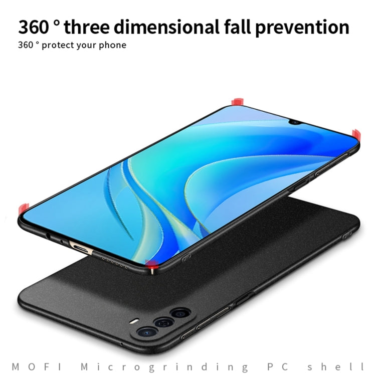 For Huawei Enjoy 50 / nova Y70 Plus MOFI Fandun Series Frosted PC Ultra-thin All-inclusive Phone Case(Green) - Huawei Cases by MOFI | Online Shopping South Africa | PMC TechLife | Buy Now Pay Later Mobicred