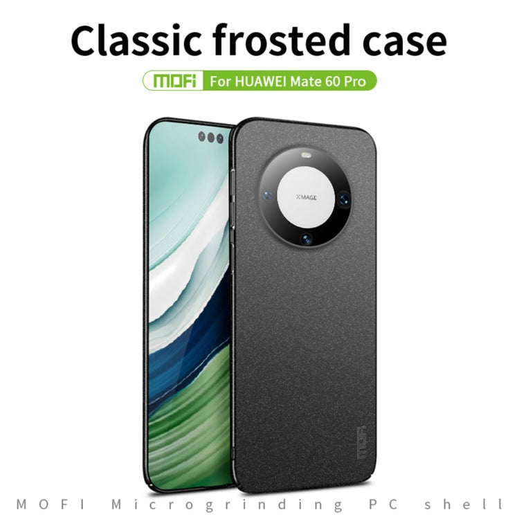For Huawei Mate 60 Pro MOFI Fandun Series Frosted PC Ultra-thin All-inclusive Phone Case(Blue) - Huawei Cases by MOFI | Online Shopping South Africa | PMC TechLife