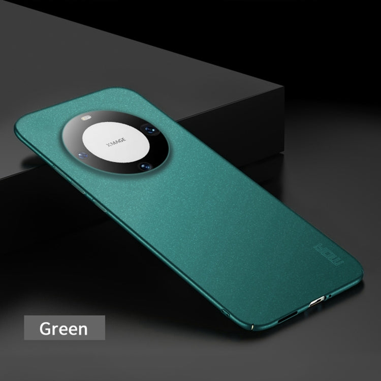 For Huawei Mate 60 Pro MOFI Fandun Series Frosted PC Ultra-thin All-inclusive Phone Case(Green) - Huawei Cases by MOFI | Online Shopping South Africa | PMC TechLife | Buy Now Pay Later Mobicred