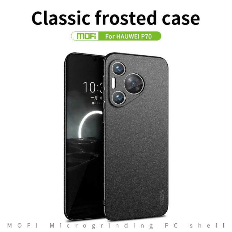 For Huawei P70 MOFI Fandun Series Frosted PC Ultra-thin All-inclusive Phone Case(Blue) - Huawei Cases by MOFI | Online Shopping South Africa | PMC TechLife