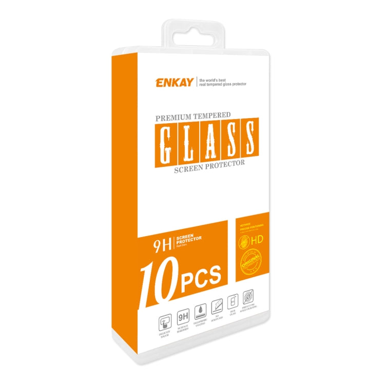 For Motorola Moto G24 4G 10pcs ENKAY Full Glue High Aluminum-silicon Tempered Glass Film - Motorola Tempered Glass by ENKAY | Online Shopping South Africa | PMC Jewellery | Buy Now Pay Later Mobicred