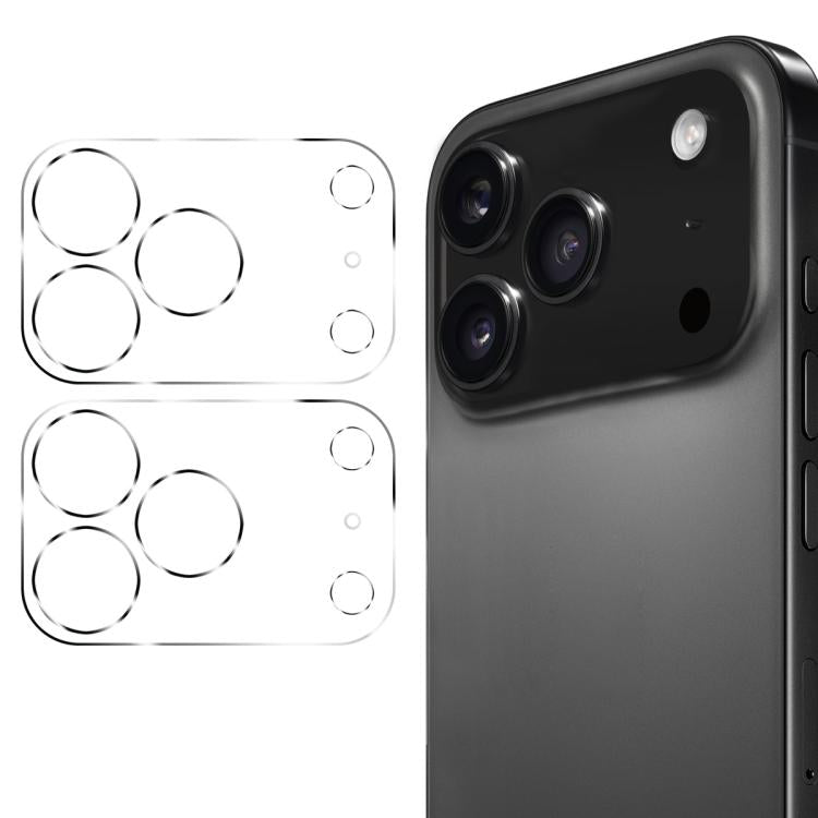 For iPhone 17 Pro Max 2pcs ENKAY Hat-Prince 9H Rear Camera Lens Tempered Glass Film - iPhone 17 Pro Max Tempered Glass by ENKAY | Online Shopping South Africa | PMC TechLife | Buy Now Pay Later Mobicred