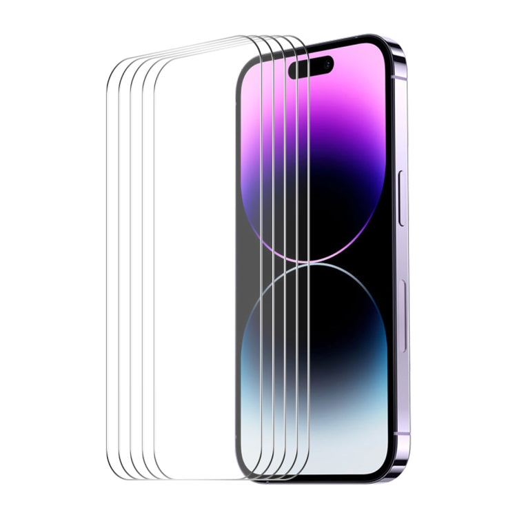 For iPhone 16 Pro Max 5pcs ENKAY 0.26mm 9H 2.5D High Aluminum-silicon Tempered Glass Film - iPhone 16 Pro Max Tempered Glass by ENKAY | Online Shopping South Africa | PMC Jewellery | Buy Now Pay Later Mobicred