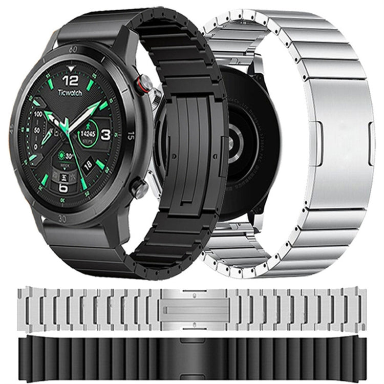 For Huawei Watch GT 2 46mm One Bead Titanium Alloy Watch Band(Black) - Watch Bands by PMC Jewellery | Online Shopping South Africa | PMC Jewellery