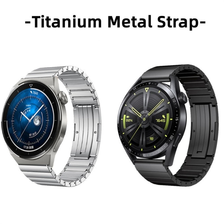 For Huawei Watch GT 3 Pro 46mm One Bead Titanium Alloy Watch Band(Silver) - Watch Bands by PMC TechLife | Online Shopping South Africa | PMC TechLife